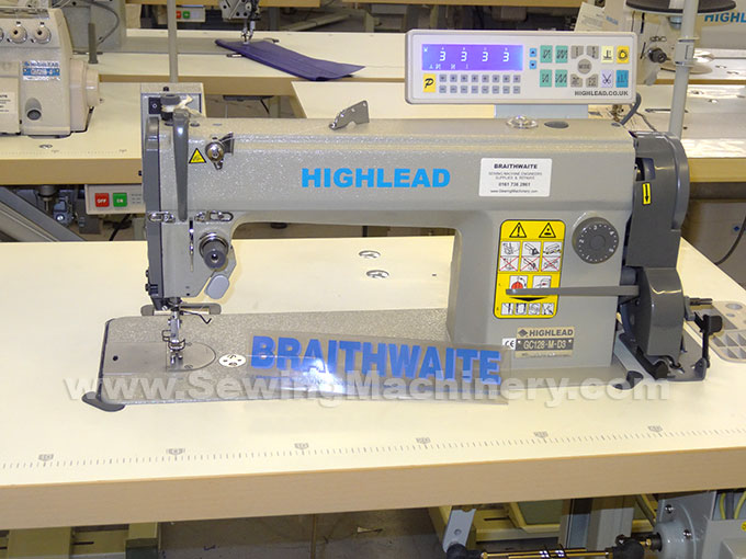 Highlead GC128MD3114 flatbed sewing machine with auto thread trimmer
